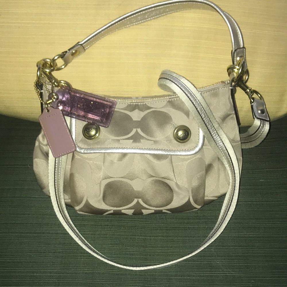 COACH Poppy Signature Sateen Crossbody